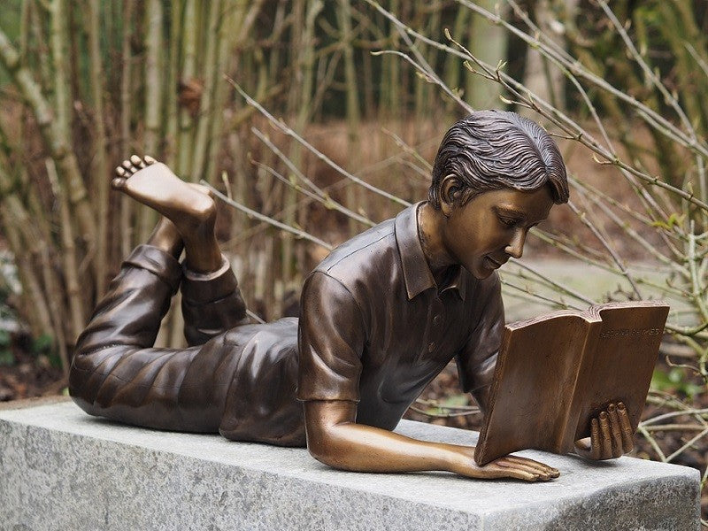 Lying Reading Boy