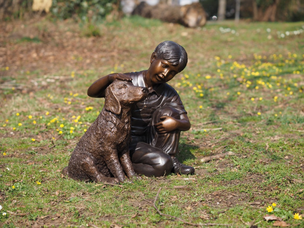 Boy with dog