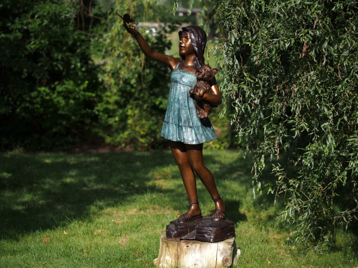 Standing Girl With Butterfly