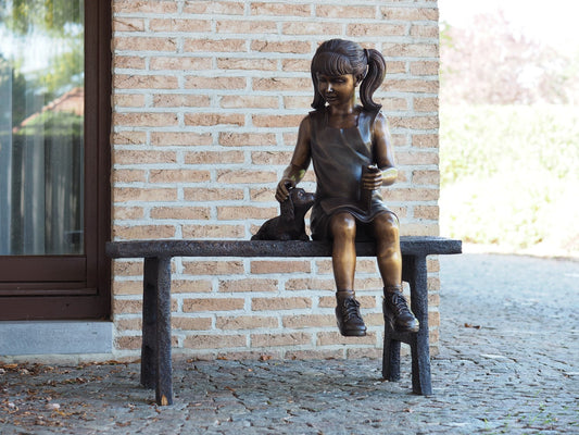 Girl On Bench