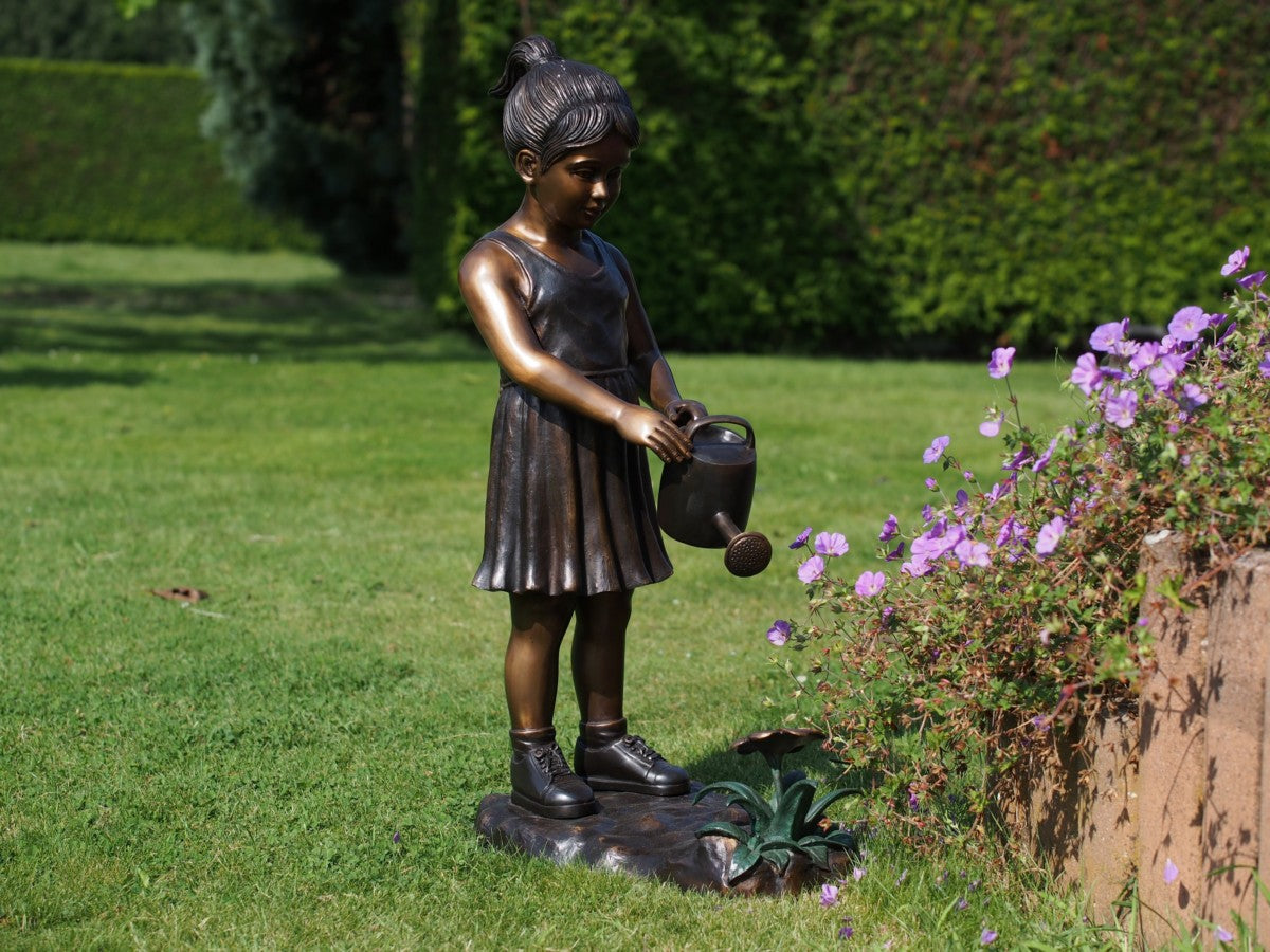Girl with watering can