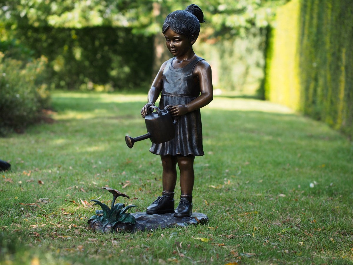 Girl with watering can