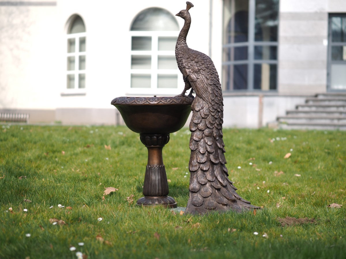 Peacock on a vase