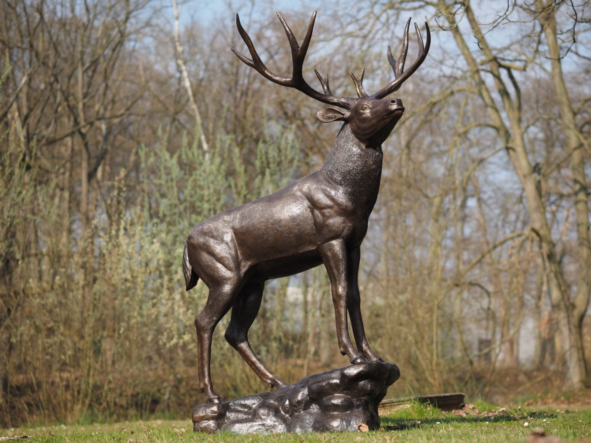 Standing deer on base