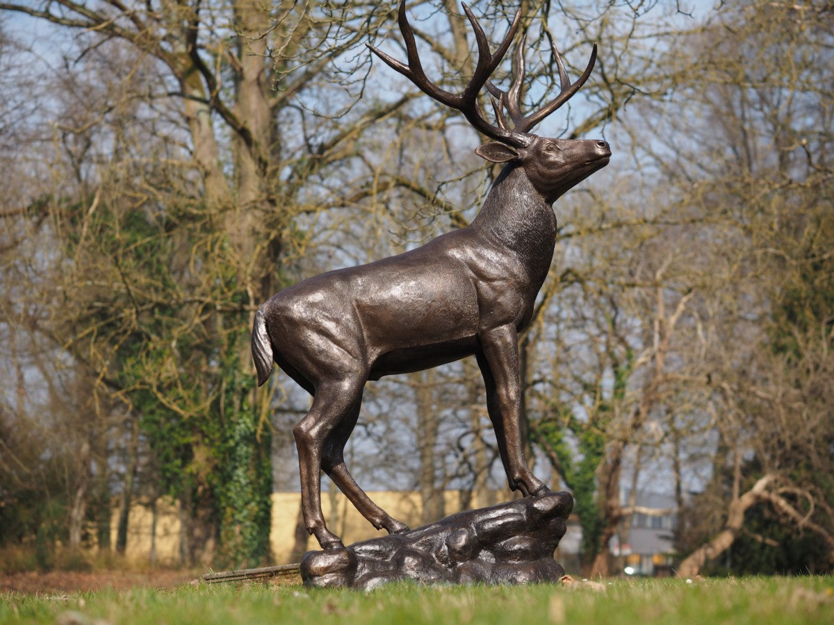Standing deer on base