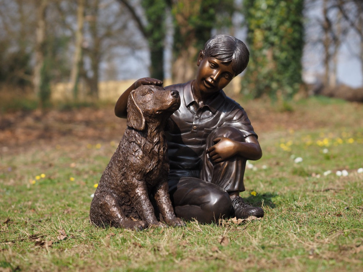 Boy with dog