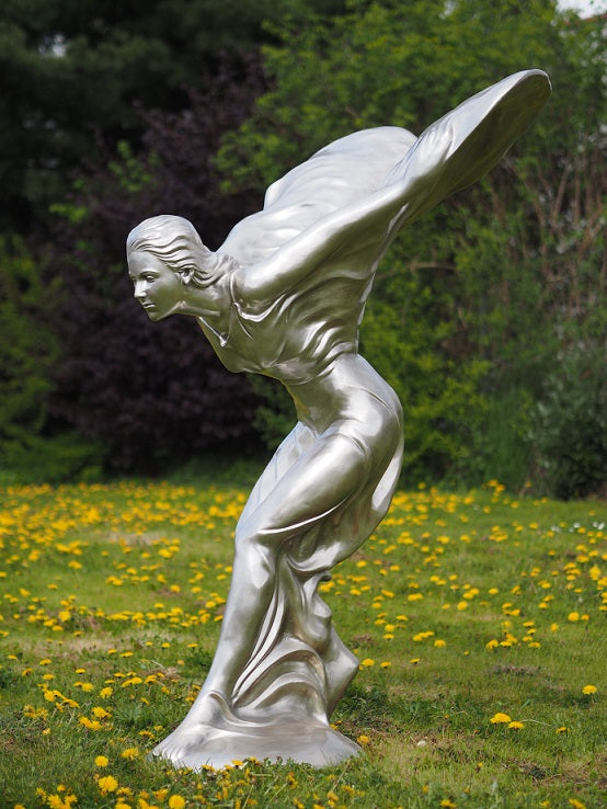 Big Flying Lady Silver Plated