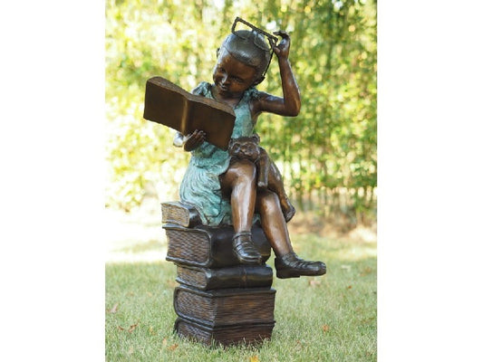 Reading Girl With Glasses