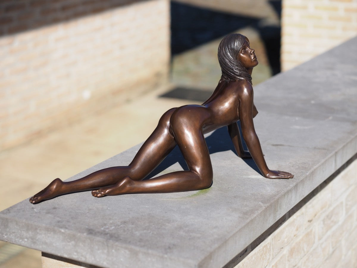 Lying nude